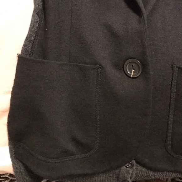Bailey 44 black blazer with inner grey sweater - Picture 7 of 7